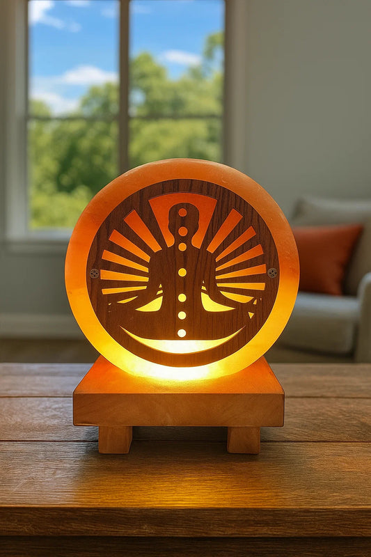 3D Rock Salt Lamp - 7 Chakra