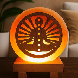 3D Rock Salt Lamp - 7 Chakra