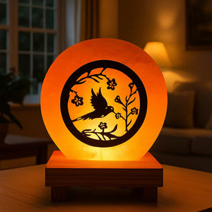 3D Rock Salt Lamp - Bird