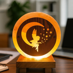 3D Rock Salt Lamp - Fairy