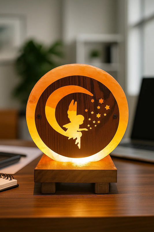 3D Rock Salt Lamp - Fairy
