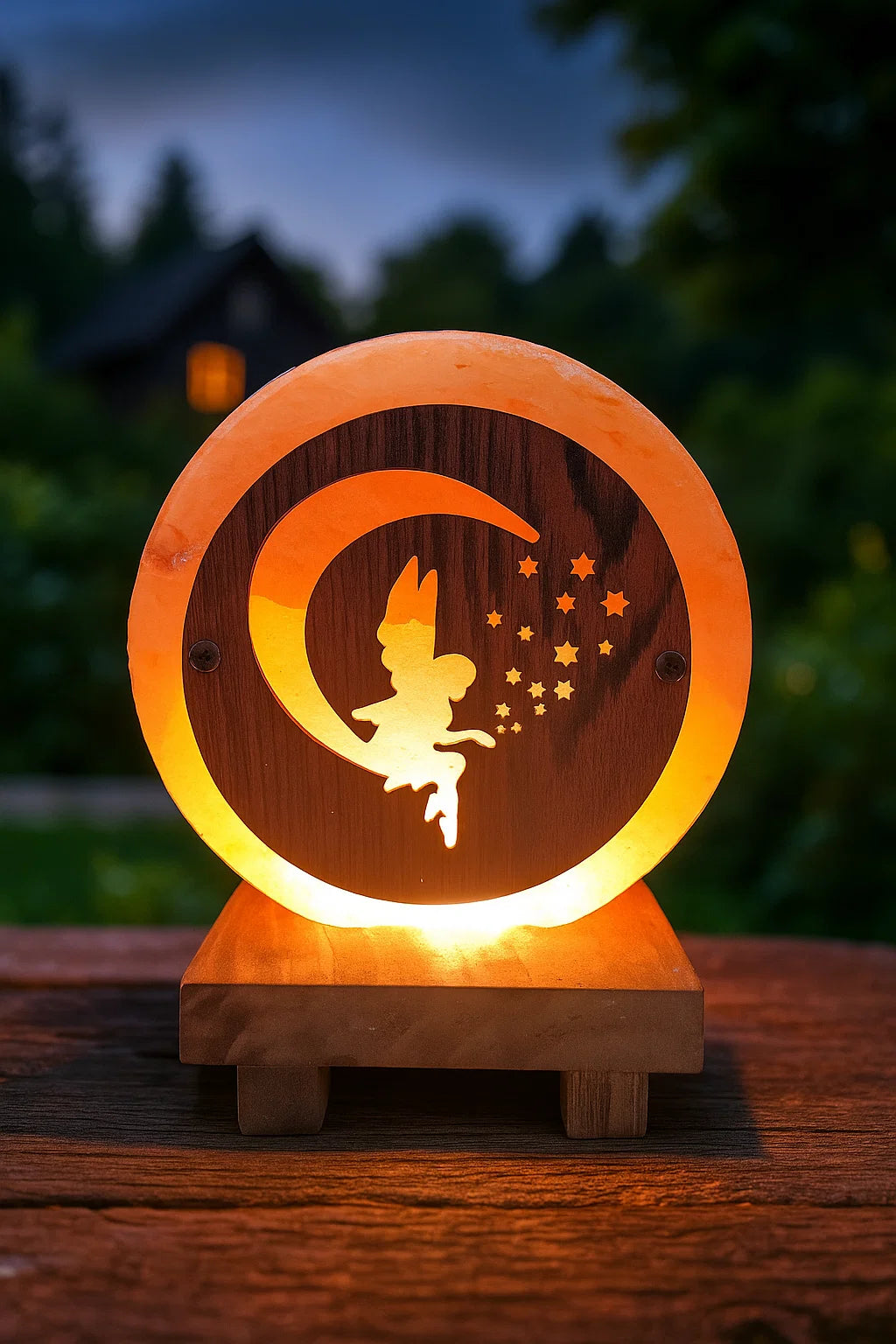 3D Rock Salt Lamp - Fairy