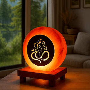 3D Rock Salt Lamp - Ganesha