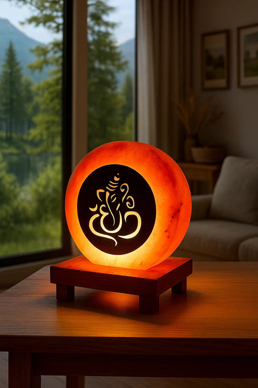 3D Rock Salt Lamp - Ganesha