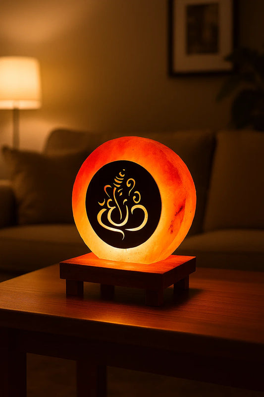 3D Rock Salt Lamp - Ganesha