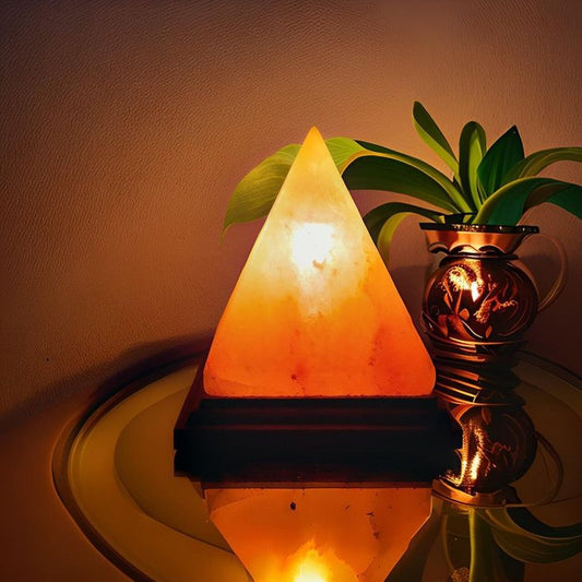 Natural Salt Lamp - Pyramid