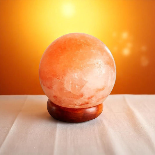 Natural Salt Lamp - Globe