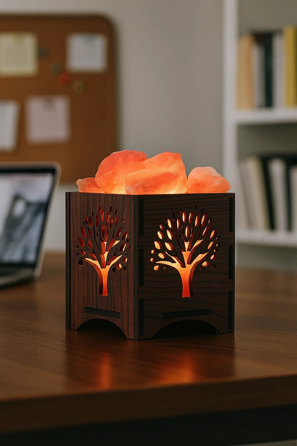 Wooden Basket Salt Lamp - Wish Tree